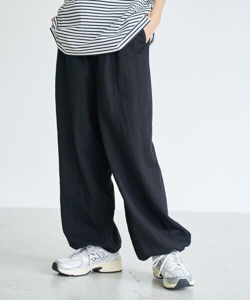 サスペンダー付き フリルワークパンツ（その他パンツ）｜coen