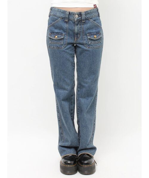 jouetie（ジュエティ）の「【SOMETHING×PosTokyo】BUSH FLARE DENIM　ブッシュフレアデニム（デニムパンツ・レディース・ブラック/ブルー・SMALL/MEDIUM）」の15枚目の写真