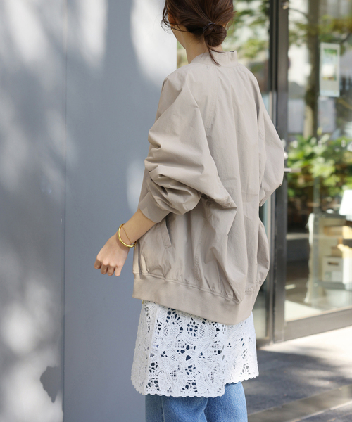 JOURNAL STANDARD relume（ジャーナルスタンダード　レリューム）の「［手洗い可］ウォッシャブルナイロンダブルジップMA-1（ブルゾン・レディース・オリーブ/ライトグレー/ネイビー・FREE）」の11枚目の写真