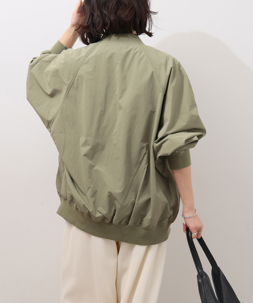 JOURNAL STANDARD relume（ジャーナルスタンダード　レリューム）の「［手洗い可］ウォッシャブルナイロンダブルジップMA-1（ブルゾン・レディース・オリーブ/ライトグレー/ネイビー・FREE）」の20枚目の写真