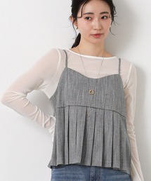 Gready Brilliant | ＬＵスラブプリーツキャミ(キャミソール)