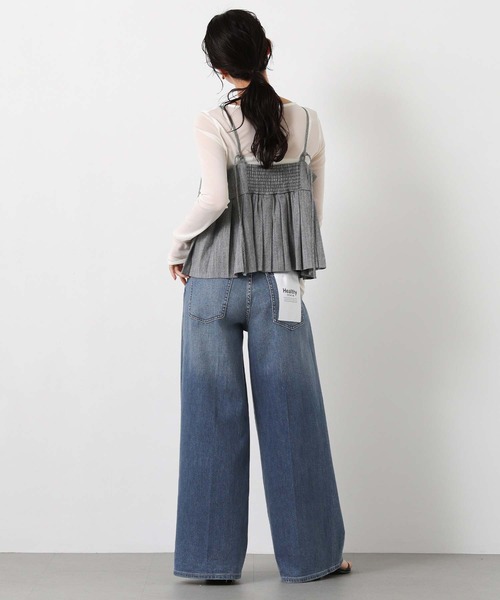 Gready Brilliant（グレディブリリアン）の「ＬＵスラブプリーツキャミ（キャミソール・レディース・グレー/ライトベージュ・38）」の22枚目の写真