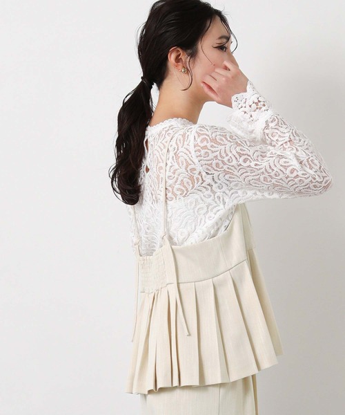 Gready Brilliant（グレディブリリアン）の「ＬＵスラブプリーツキャミ（キャミソール・レディース・グレー/ライトベージュ・38）」の16枚目の写真