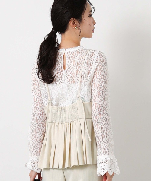 Gready Brilliant（グレディブリリアン）の「ＬＵスラブプリーツキャミ（キャミソール・レディース・グレー/ライトベージュ・38）」の17枚目の写真