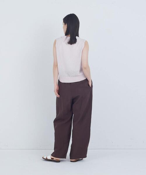 ADIEU TRISTESSE（アデュートリステス）の「TSUMUGI和紙天竺ベスト（ベスト・レディース・ライトグレー/ピンク/チャコールグレー・FREE）」の6枚目の写真