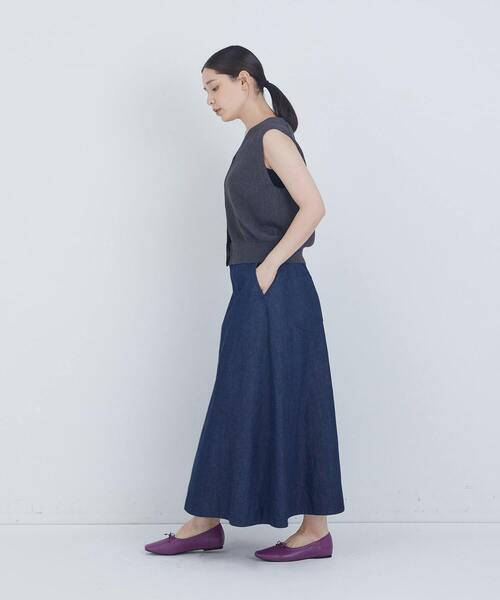 ADIEU TRISTESSE（アデュートリステス）の「TSUMUGI和紙天竺ベスト（ベスト・レディース・ライトグレー/ピンク/チャコールグレー・FREE）」の12枚目の写真