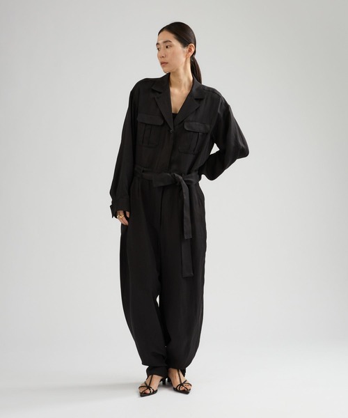 Chaos（カオス）の「Chaos(カオス)/◇3/4坪田あさみさんIGLIVE紹介アイテム◇ タンジェオールインワン（つなぎ/オールインワン・レディース・カーキ/ブラック・FREE）」の3枚目の写真