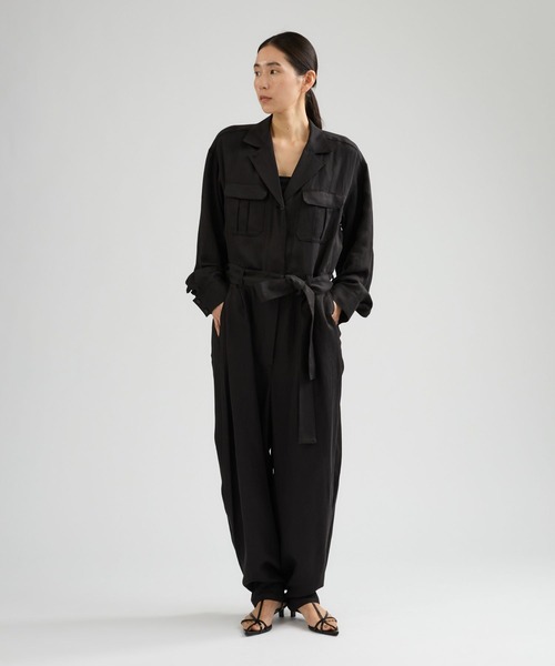 Chaos（カオス）の「Chaos(カオス)/◇3/4坪田あさみさんIGLIVE紹介アイテム◇ タンジェオールインワン（つなぎ/オールインワン・レディース・カーキ/ブラック・FREE）」の4枚目の写真