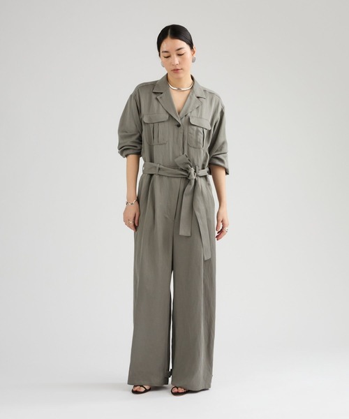 Chaos（カオス）の「Chaos(カオス)/◇3/4坪田あさみさんIGLIVE紹介アイテム◇ タンジェオールインワン（つなぎ/オールインワン・レディース・カーキ/ブラック・FREE）」の7枚目の写真