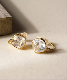 itam（アイタム）の「カラーキュービックジルコニア ノンホールピアス（イヤリング）」