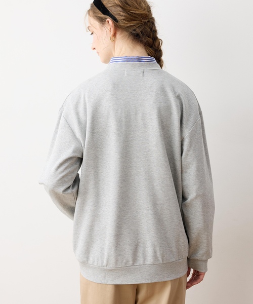 LE SOUK HOLIDAY(ルスークホリデー)の「ロゴ刺しゅうラメダンボールプルオーバー(Tシャツ/カットソー・レディース・ライトグレー・M/L)」の6枚目の写真