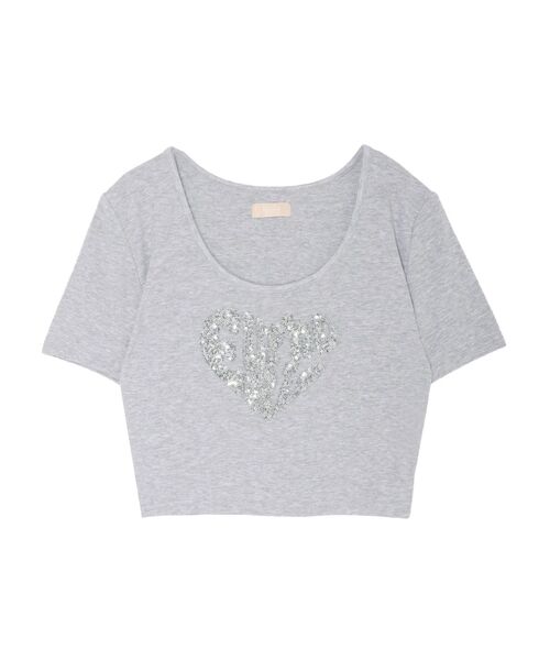 RESEXXY（リゼクシー）の「ルミナスロゴTシャツ（Tシャツ/カットソー・レディース・グレー/ピンク/ホワイト/ブラック・FREE）」の13枚目の写真