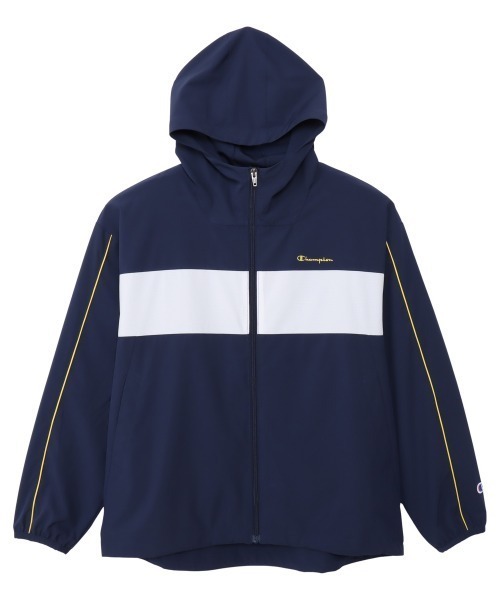 Champion(チャンピオン)の「チャンピオン ZIP HOODED JACKET(その他アウター・レディース・ベージュ/ネイビー・M/L)」の2枚目の写真