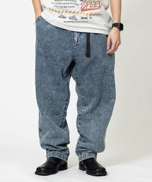 【50】ワイドテーパード クライミングデニムパンツ