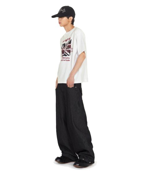 IDWS（アイドンワナセル）の「Glide Stripe Denim Pants Black（デニムパンツ・レディース・その他・1/2/0）」の12枚目の写真