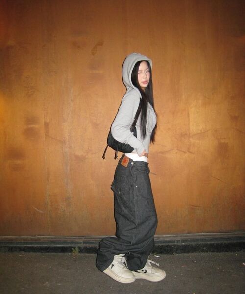 IDWS（アイドンワナセル）の「Glide Stripe Denim Pants Black（デニムパンツ・レディース・その他・1/2/0）」の8枚目の写真