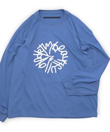 【my beautiful landlet】SUPIMA COTTON OVERSIZE RAGLAN L/S T-SHIRT - print