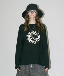 my beautiful landlet | 【my beautiful landlet】SUPIMA COTTON OVERSIZE RAGLAN L/S T-SHIRT - print(Tシャツ/カットソー)