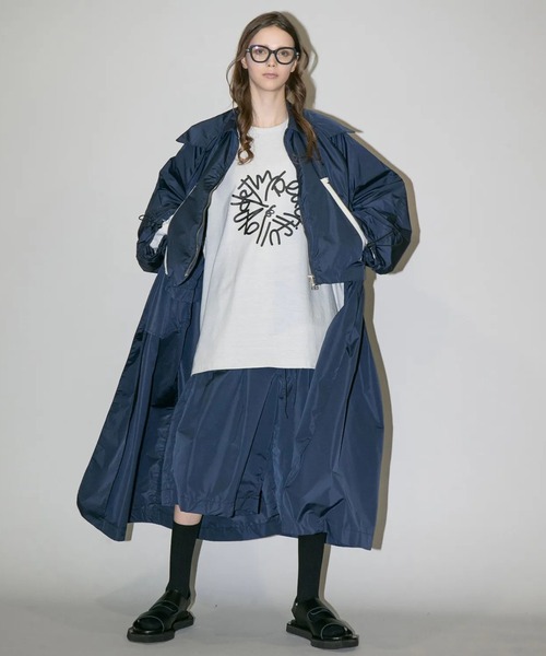 my beautiful landlet（マイビューティフルランドレット）の「【my beautiful landlet】SUPIMA COTTON OVERSIZE RAGLAN L/S T-SHIRT - print（Tシャツ/カットソー・メンズ・ブラック/ライトブルー/グレー/ライトグレー/ホワイト・0/1）」の15枚目の写真