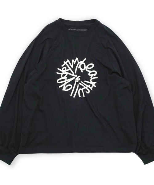 my beautiful landlet（マイビューティフルランドレット）の「【my beautiful landlet】SUPIMA COTTON OVERSIZE RAGLAN L/S T-SHIRT - print（Tシャツ/カットソー・メンズ・ブラック/ライトブルー/グレー/ライトグレー/ホワイト・0/1）」の21枚目の写真