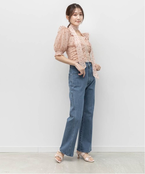RANDA(ランダ)の「サテンダブルリボンミュールサンダル(サンダル・レディース・ピンク/ブラック系その他/ブラック・L/M/LL/S)」の15枚目の写真