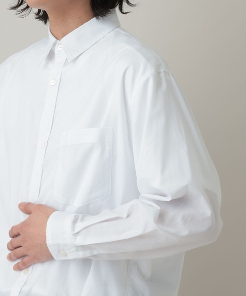 RAGEBLUE（レイジブルー）の「80TC Broad Over Size Shirt/ブロードオーバーシャツ（シャツ/ブラウス・メンズ・ライトグリーン/ホワイト/ブラック/ライトブルー・LARGE/MEDIUM）」の16枚目の写真