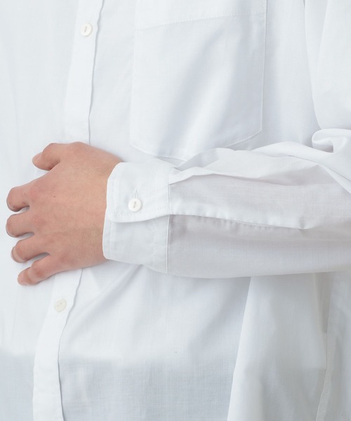 RAGEBLUE（レイジブルー）の「80TC Broad Over Size Shirt/ブロードオーバーシャツ（シャツ/ブラウス・メンズ・ライトグリーン/ホワイト/ブラック/ライトブルー・LARGE/MEDIUM）」の17枚目の写真