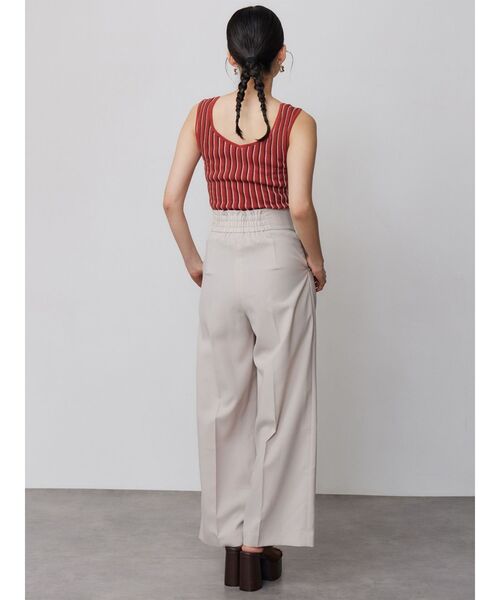 MURUA(ムルーア)の「ランダムガーターニットタンク 夏服(ニット/セーター・レディース・ホワイト/その他2/オレンジ/その他/ブラック・FREE)」の9枚目の写真