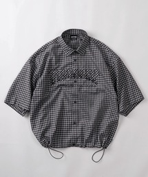 THRASHER（スラッシャー）の「【70】【THRASHER/スラッシャー】アップリケロゴ ミニチェック レギュラーカラーシャツ ドローコード付（シャツ/ブラウス）」