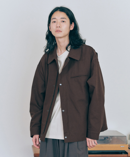 MALEN(マレン)の「ユニセックスオックスフォード春用ボンバージャケットブラウン(ナイロンジャケット・メンズ・ブラウン・LARGE/SMALL/MEDIUM)」の1枚目の写真