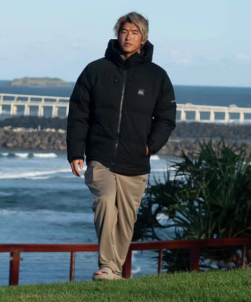 Quiksilver(クイックシルバー)の「Quiksilver メンズ STRONG WIND DOWN JACKET ダウンジャケット ルーズフィット ダウン70%/クイックシルバー(ダウンジャケット/コート・メンズ・カーキ/ブラック・LARGE/MEDIUM)」の16枚目の写真