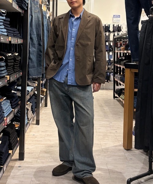 BACK NUMBER(バックナンバー)の「BACK NUMBER(バックナンバー)製品染めブロード長袖シャツ(シャツ/ブラウス・メンズ・ブラック/ブラウン/ブルー・M/L/XL/S)」の14枚目の写真