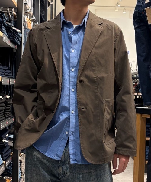 BACK NUMBER(バックナンバー)の「BACK NUMBER(バックナンバー)製品染めブロード長袖シャツ(シャツ/ブラウス・メンズ・ブラック/ブラウン/ブルー・M/L/XL/S)」の12枚目の写真