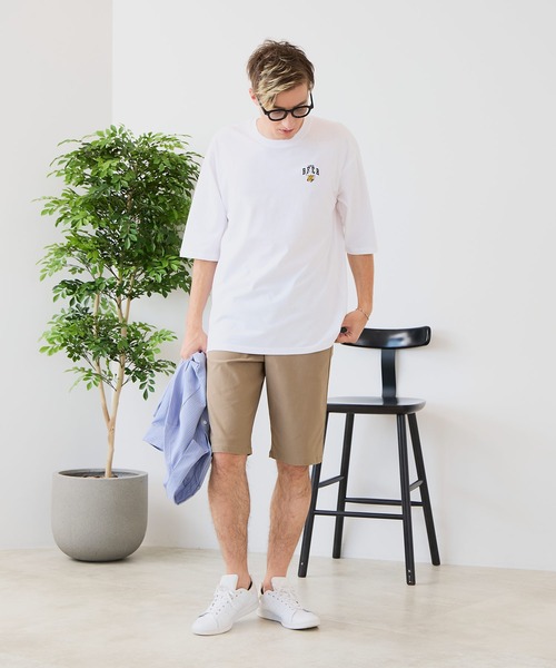 LB/S (エルビーエス)の「【ZERO STAIN/ゼロステイン】汗染みの目立ちにくいTシャツ ZEROSTAIN アニマルワンポイント刺繍オーバーサイズTシャツ 防汚 UVカット 綿タッチ・厚手(Tシャツ/カットソー・メンズ・ブラック系その他3/ホワイト系その他2/ブラック系その他2/ブルー系その他/ベージュ系その他/ホワイト系その他3・X-LARGE/LARGE/MEDIUM)」の15枚目の写真