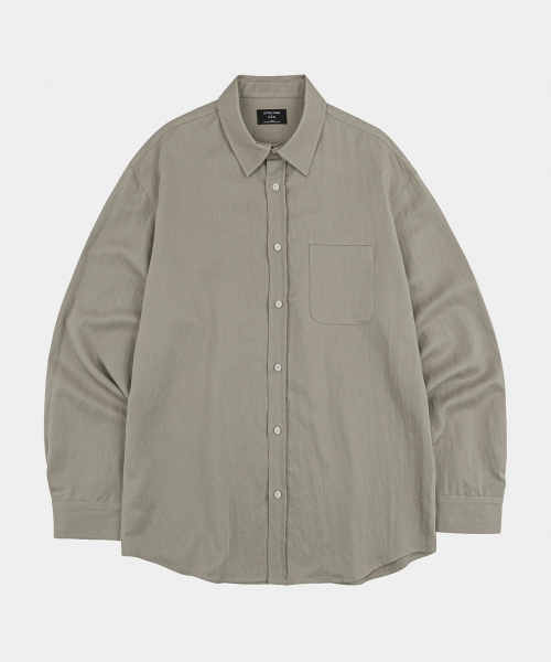 LETTERCOMO(レテルコモ)の「エッセンシャルテンセルシャツセージグリーン(シャツ/ブラウス・レディース・その他・MEDIUM/LARGE)」の4枚目の写真