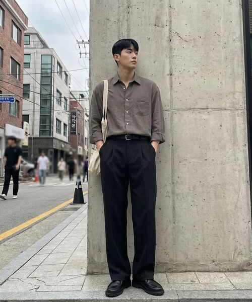 LETTERCOMO(レテルコモ)の「エッセンシャルテンセルシャツセージグリーン(シャツ/ブラウス・レディース・その他・MEDIUM/LARGE)」の3枚目の写真