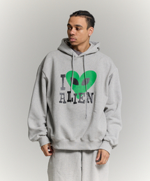 PHILIPPAKER（フィリップペイカー）の「スイッチバックラブリーアン フードパーカー グレー（パーカー）」