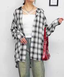 FUN（ファン）の「チェック2WAYシャツ（シャツ/ブラウス）」