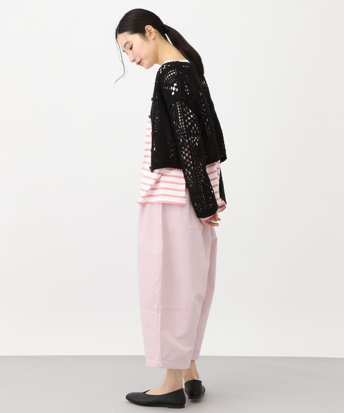 studio CLIP（スタディオクリップ）の「《natural by clip》ダブルフロントクロシェ風ニットカーディガン（カーディガン/ボレロ・レディース・アイボリー/ブラック・FREE）」の15枚目の写真