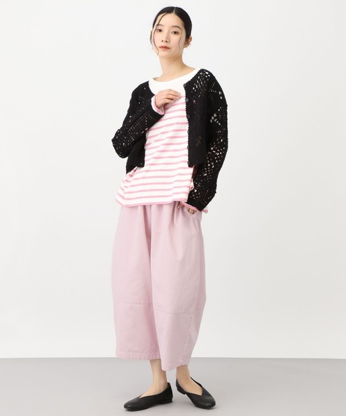 studio CLIP（スタディオクリップ）の「《natural by clip》ダブルフロントクロシェ風ニットカーディガン（カーディガン/ボレロ・レディース・アイボリー/ブラック・FREE）」の16枚目の写真