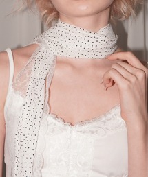 IMARI（イマリ）の「【 IMARI / イマリ 】 ドット レース マフラー チョーカー ネックレス（ネックレス）」