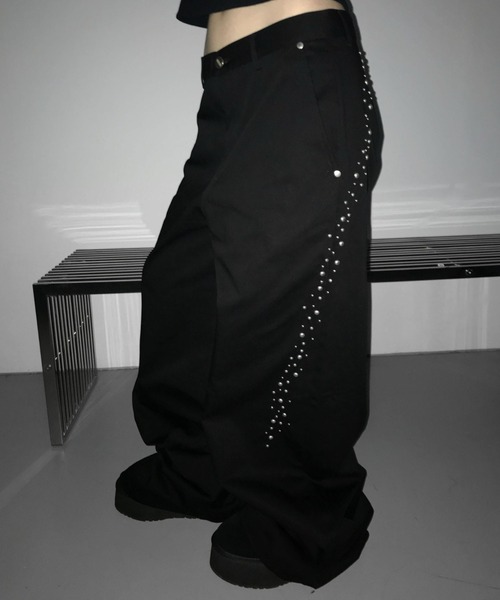 THEAIRTOWN(ジエアタウン)の「shinning cotton wide slacks(その他パンツ・レディース・ブラック/ホワイト・FREE)」の6枚目の写真