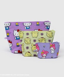 BAGGU（バグー）の「＜BAGGU×Sanrio＞GO POUCH Hello Kitty and Friends Florals/3P（ポーチ）」