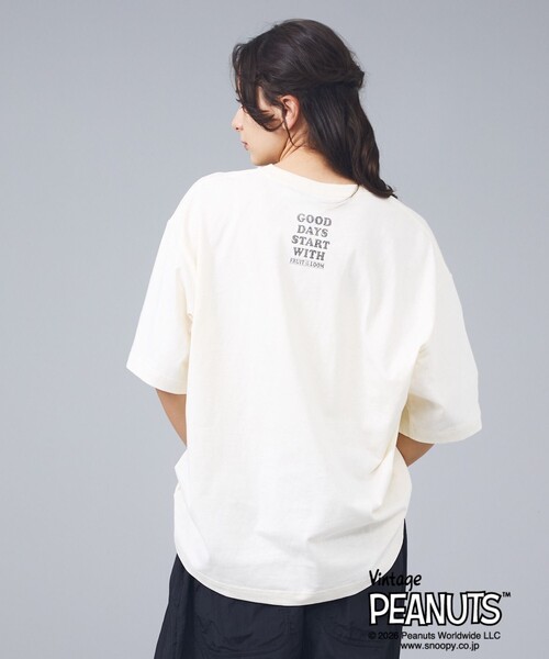 FRUIT OF THE LOOM(フルーツオブザルーム)の「【FRUIT OF THE LOOM / フルーツオブザルーム】スヌーピー ピーナッツ コラボ 半袖Tシャツ / ユニセックス(Tシャツ/カットソー・メンズ・ピンク/サックスブルー/アイボリー/パープル・L/M)」の12枚目の写真