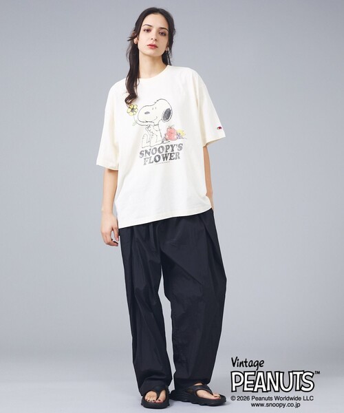 FRUIT OF THE LOOM(フルーツオブザルーム)の「【FRUIT OF THE LOOM / フルーツオブザルーム】スヌーピー ピーナッツ コラボ 半袖Tシャツ / ユニセックス(Tシャツ/カットソー・メンズ・ピンク/サックスブルー/アイボリー/パープル・L/M)」の13枚目の写真