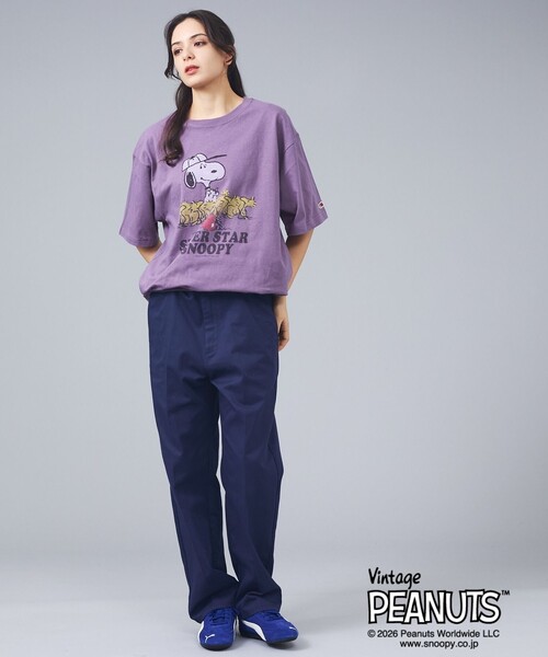 FRUIT OF THE LOOM(フルーツオブザルーム)の「【FRUIT OF THE LOOM / フルーツオブザルーム】スヌーピー ピーナッツ コラボ 半袖Tシャツ / ユニセックス(Tシャツ/カットソー・メンズ・ピンク/サックスブルー/アイボリー/パープル・L/M)」の17枚目の写真