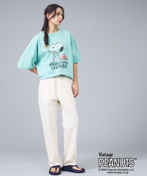 FRUIT OF THE LOOM(フルーツオブザルーム)の「【FRUIT OF THE LOOM / フルーツオブザルーム】スヌーピー ピーナッツ コラボ 半袖Tシャツ / ユニセックス(Tシャツ/カットソー・メンズ・ピンク/サックスブルー/アイボリー/パープル・L/M)」の20枚目の写真