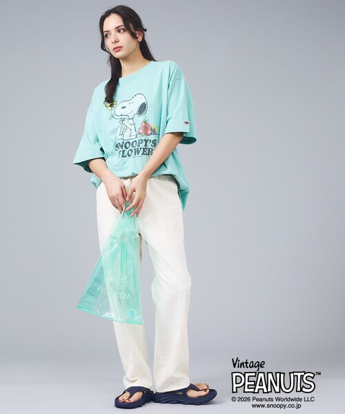 FRUIT OF THE LOOM(フルーツオブザルーム)の「【FRUIT OF THE LOOM / フルーツオブザルーム】スヌーピー ピーナッツ コラボ 半袖Tシャツ / ユニセックス(Tシャツ/カットソー・メンズ・ピンク/サックスブルー/アイボリー/パープル・L/M)」の21枚目の写真