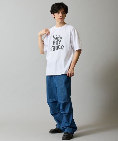 En serio TOKYO(エンソリオトーキョー)の「【SIDEWAYSTANCE】ウェーブカレッジロゴ半袖Tシャツ 70705(Tシャツ/カットソー・メンズ・ブラック/ホワイト/アッシュ・SMALL/MEDIUM/LARGE/X-LARGE)」の15枚目の写真