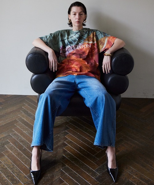 MAISON SPECIAL(メゾンスペシャル)の「2WAY High-Waist Wide Denim/2WAYハイウエストワイドデニム(デニムパンツ・レディース・ブルー/ブラック・36/38)」の4枚目の写真
